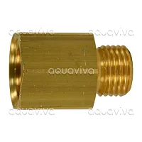 Переходник 3/8"г - 1/4"ш BSP, 250 бар, латунь