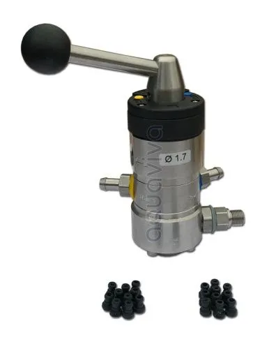 Инжектор ST-164 1,4 мм, 2 штуцера подкл., 350 бар, 100°C, вх. 3/8"г, вых. 1/2"г, без сж. воздуха, EX фото 2 Инжектор ST-164 1,4 мм, 2 штуцера подкл., 350 бар, 100°C, вх. 3/8"г, вых. 1/2"г, без сж. воздуха, EX фото 2