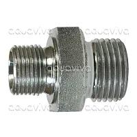 Переходник 3/8"ш BSP - 3/8"ш BSP, 500 бар, оцинкованная сталь