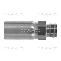 Фитинг 1/2"ш с муфтой в сборе, DN12, нерж. сталь