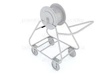 Рама для пенной станции EHW-000 на колесах c барабаном для шланга 20 м