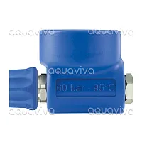 Кран шаровый ST-3100, обрезин-й, 60 бар, 100 л/мин, 95˚C, вх.1/2"г,  вых.БРС байонет ST-3100, нерж.ст