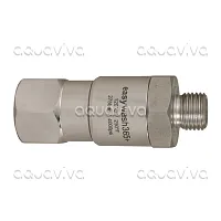 Поворотное устройство прямое easywash365+, 275 бар, DN6, вх.1/4"ш, вых.3/8"г, нерж. сталь/никелированная латунь