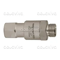 Поворотное устройство прямое easywash365+, 275 бар, DN6, вх.3/8"ш, вых.1/4"г, нерж. сталь/никелированная латунь