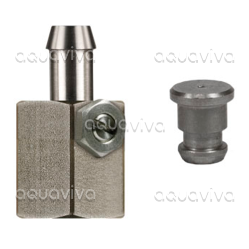 Наконечник подачи хими под шланг 9 мм, резьба 1/4"г с игольчитым клапаном версия Extreme фото 2