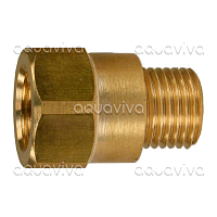 Переходник 3/8"г - 3/8"ш BSP, 250 бар, латунь