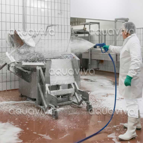 Пистолет ST-3100, 60 бар, 100 л/мин, 150˚C, вх.1/2"г ПФ, вых.БРС байонет ST-3100 в пластике, синий фото 2