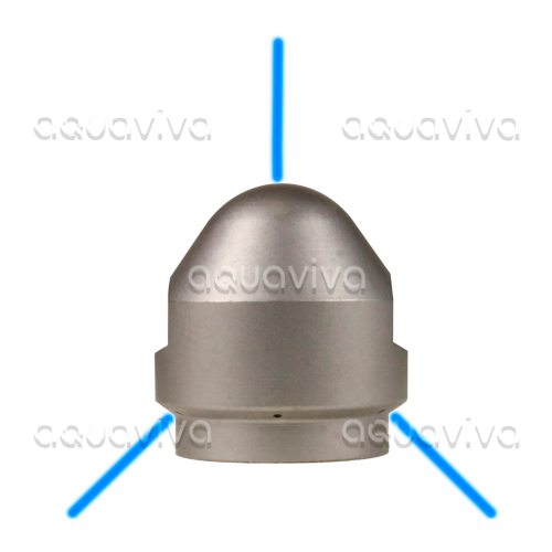 Форсунка каналопромывочная, вх. 3/8"г, сопло 065, бой 3Rx1F, 500 бар, нерж. сталь фото 3 Форсунка каналопромывочная, вх. 3/8"г, сопло 065, бой 3Rx1F, 500 бар, нерж. сталь фото 3