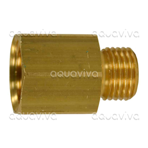 Переходник 1/4"г - 3/8"ш BSP, 250 бар, латунь