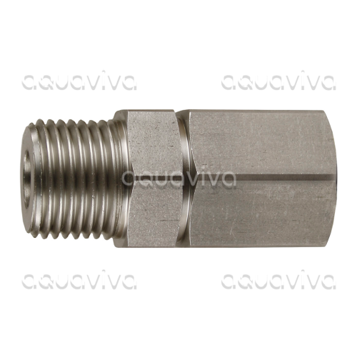 Поворотное устройство прямое ST-340, 350 бар, DN12, вх.1/2"ш, вых.1/2"г, нерж. сталь