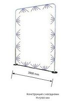 Дезбарьер для автотранспорта П-образный с форсунками, с установочной рамой нерж. сталь, кабелем подогрева, переездом (комплект)