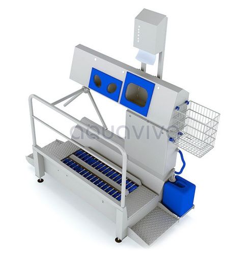 SANICARE-1000-B-R Санпропускник для дезинфекции рук и обуви (правосторонний) SANICARE-1000-B-R Санпропускник для дезинфекции рук и обуви (правосторонний)