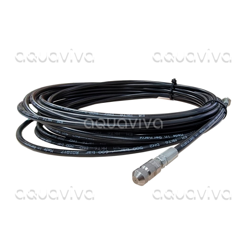 Шланг для прочистки теплообменников и труб с форсункой 1Fx3R, 10 м, 500 бар, вход 1/8"ш, выход 1/8"ш Шланг для прочистки теплообменников и труб с форсункой 1Fx3R, 10 м, 500 бар, вход 1/8"ш, выход 1/8"ш