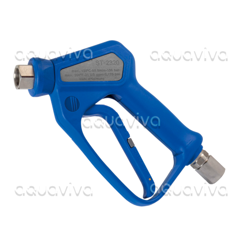 Пистолет ST-2320, 150 бар, 80 л/мин, 150˚C, вх.1/2"г ПФ, вых.1/2"г, синий фото 2