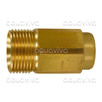 Переходник 1/4"г - М22х1,5ш, 400 бар, удлиненный, латунь