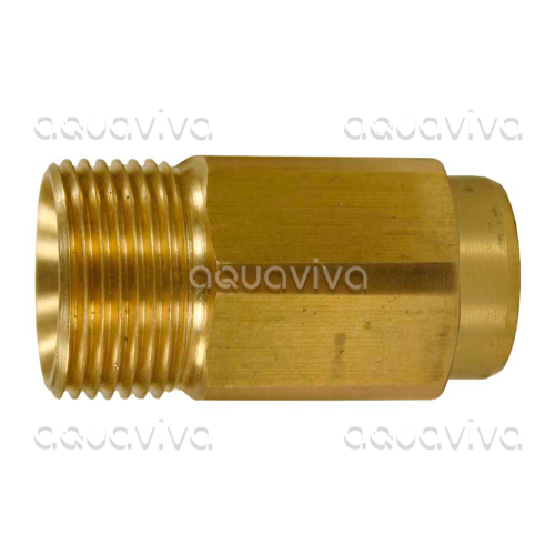 Переходник 1/4"г - М22х1,5ш, 400 бар, удлиненный, латунь Переходник 1/4"г - М22х1,5ш, 400 бар, удлиненный, латунь