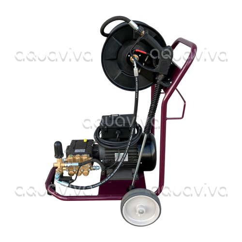 Мобильная установка высокого давления Premium 200 бар, 14 л/мин, 380В, 4,0 кВт с ЭБУ и Тотал-стоп фото 2