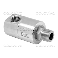 Поворотное устройство угловое DGEI 90 с тремя подшипниками, 200 бар, DN25, вх.1"г, вых.1"ш, нерж. сталь