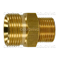 Переходник 1/2"ш BSP- М22х1,5ш, 400 бар, латунь