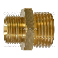 Переходник 1/2"ш BSP - 1/4"ш BSP, 400 бар, латунь