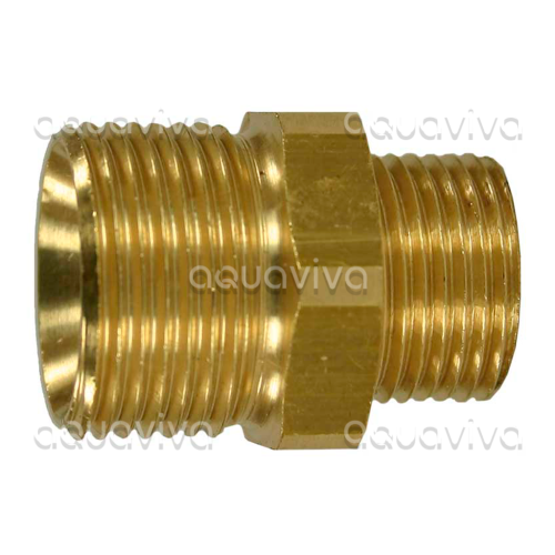 Переходник М21х1,5ш - 3/8"ш BSP, 400 бар, латунь