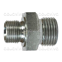 Переходник 3/8"ш BSP - 3/8"ш BSP, 500 бар, оцинкованная сталь