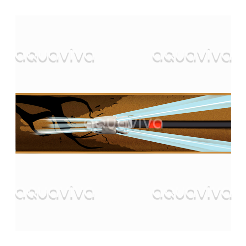 Форсунка каналопромывочная для сложных засоров, вх. 1/4"г, сопло 085, бой 4Rx4F, 350 бар, закаленная нерж. сталь фото 2