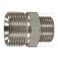 Переходник 1/2"ш BSP - М22х1,5ш, 500 бар, нерж. сталь