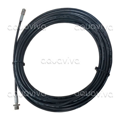 Шланг для прочистки теплообменников и труб с форсункой 1Fx3R, 15 м, 500 бар, вход 1/8"ш, выход 1/8"ш фото 2