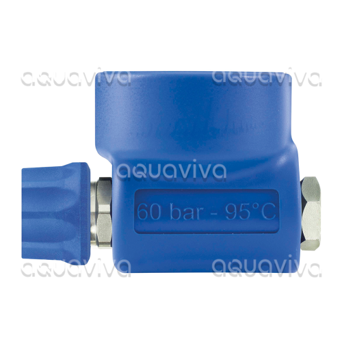 Кран шаровый ST-3100, обрезин-й, 60 бар, 100 л/мин, 95˚C, вх.1/2"г,  вых.БРС байонет ST-3100, нерж.ст