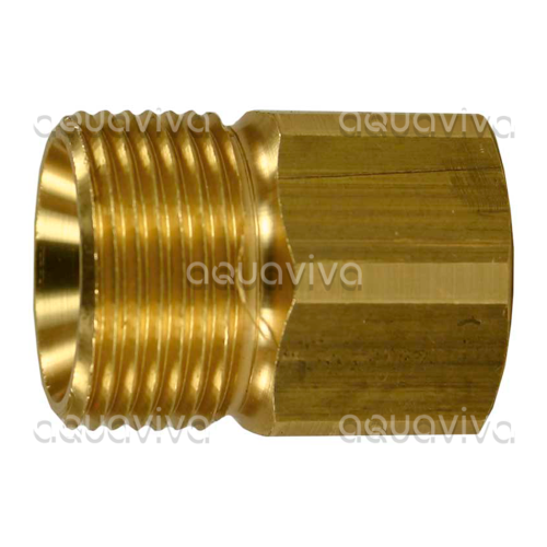 Переходник 3/8"г - М22х1,5ш, 400 бар, латунь
