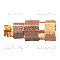 Поворотное устройство прямое MR-O  280 бар, 40 л/мин, 160°С, вх.1/4"ш, вых.1/4"г, латунь