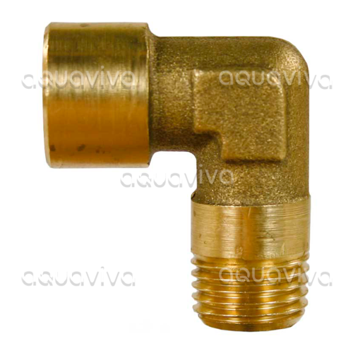 Переходник угловой 90°, 1/4"г - 1/4"ш BSP, 150 бар, латунь Переходник угловой 90°, 1/4"г - 1/4"ш BSP, 150 бар, латунь