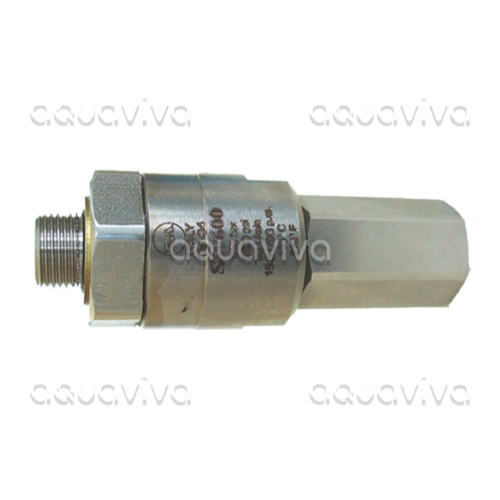 Поворотное устройство прямое SW600, 660 бар, 60 л/мин, 100°С, вх.3/8"г, вых.3/8"ш, нерж. сталь