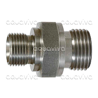 Переходник 1/2"ш BSP - 1/4"ш BSP, 500 бар, нерж. сталь