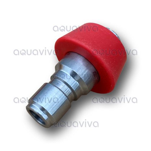 Форсунка струйная для нанесения дезинфекции с красной защитой, длина 62 мм фото 2