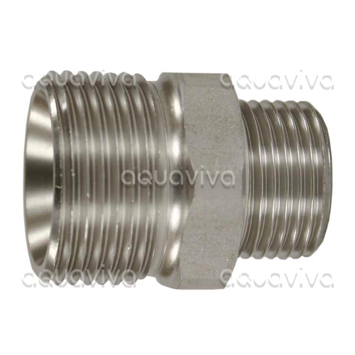Переходник 1/2"ш BSP - М22х1,5ш, 500 бар, нерж. сталь Переходник 1/2"ш BSP - М22х1,5ш, 500 бар, нерж. сталь