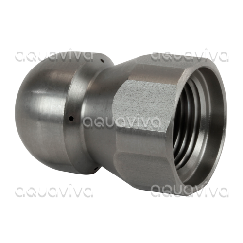 Форсунка каналопромывочная, вх. 3/8"г, сопло 070, бой 4R, 250 бар, нерж. сталь Форсунка каналопромывочная, вх. 3/8"г, сопло 070, бой 4R, 250 бар, нерж. сталь