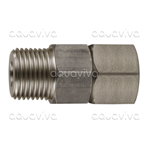 Поворотное устройство прямое ST-310, 350 бар, DN12, вх.1/2"ш, вых.1/2"г, нерж. сталь