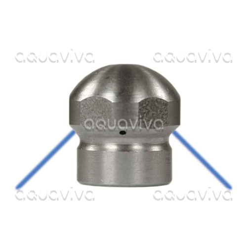 Форсунка каналопромывочная вх. 1/8"г, сопло 060, бой 3R, 250 бар, нерж. сталь фото 3 Форсунка каналопромывочная вх. 1/8"г, сопло 060, бой 3R, 250 бар, нерж. сталь фото 3