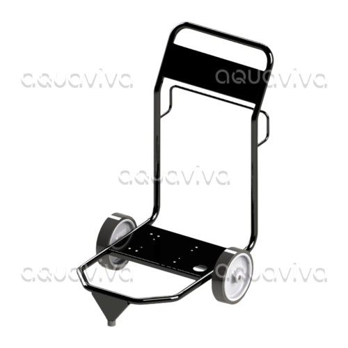 Рама для АВД на колесах (пневматические) 750х550х850 мм для одного моноблока HPS окрашенная сталь Рама для АВД на колесах (пневматические) 750х550х850 мм для одного моноблока HPS окрашенная сталь