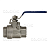 Кран шаровый 2-х ходовой, 140 бар, вх./вых.3/8"г, нерж. сталь.