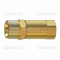 Поворотное устройство прямое SW 6, 250 бар, 40 л/мин, 90°С, вх.1/4"г, вых.22х1,5ш, латунь