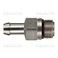 Наконечник подачи химии под шланг 9 мм, М14 с обратным клапаном