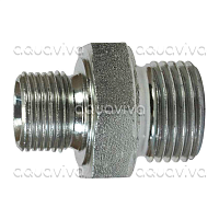 Переходник 1/4"ш BSP - 1/8"ш BSP, 500 бар, оцинкованная сталь