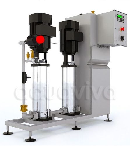 Насосная станция MDC 80/40 2 насоса, с баком 150 л, 5 постов, 40 бар, 133 л/мин, 380В, 2х7,5 кВт