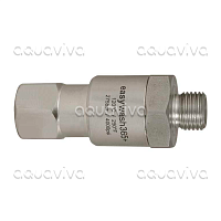 Поворотное устройство прямое easywash365+, 275 бар, DN6, вх.1/4"ш, вых.1/4"г, нерж. сталь/никелированная латунь