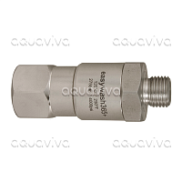 Поворотное устройство прямое easywash365+, 275 бар, DN6, вх.1/4"ш, вых.3/8"г, нерж. сталь/никелированная латунь