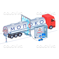 Дезбарьер для автотранспорта П-образный с подогревом (комплект)