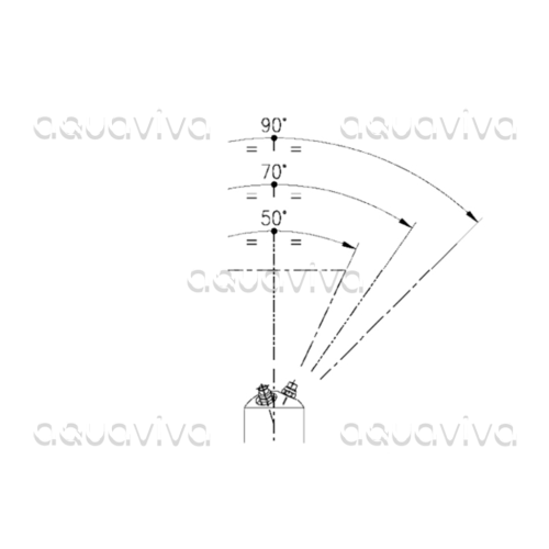 Насадка для мойки поверхностей А43-FR2 с гидроприводом, от 40 до 160 бар, 20-25 л/мин, 90°C, вх.1/2"г фото 2